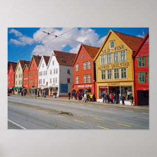 Affiche Bergen, Norway