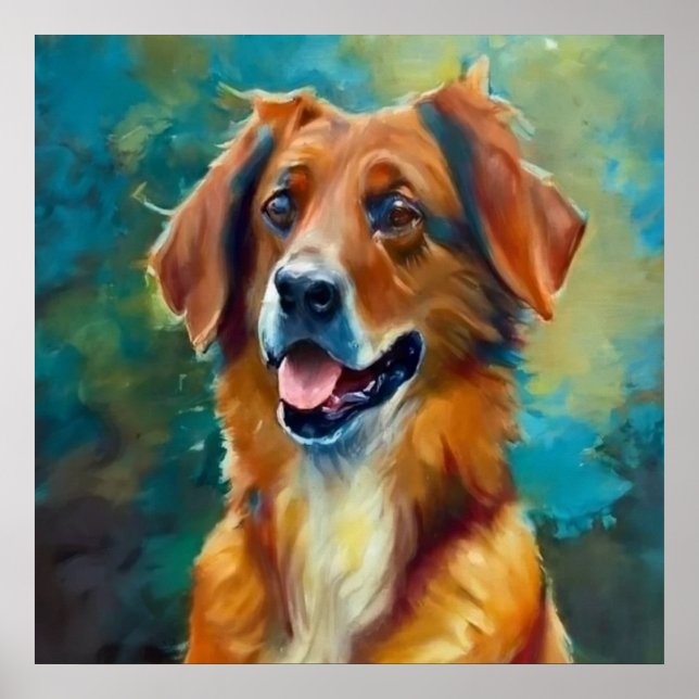 Affiche Berger basque - Portrait de chien (Devant)