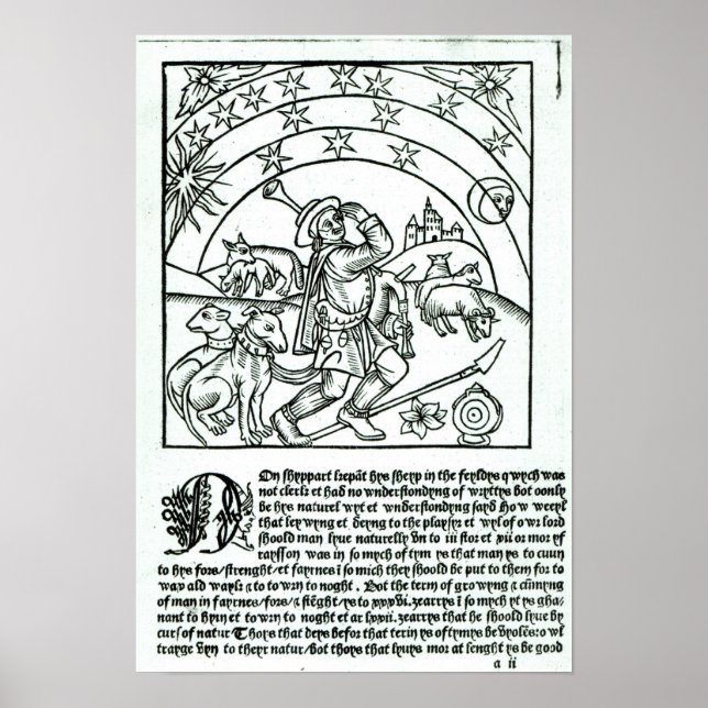 Affiche Berger sous le soleil, la lune et les étoiles (Devant)