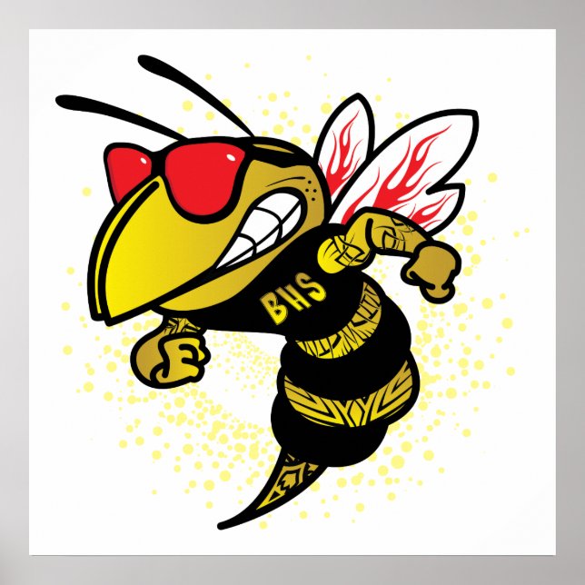 AFFICHE BERKELEY HIGSCHOOL "FUNKY" VERSION YELLOWJACK (Devant)