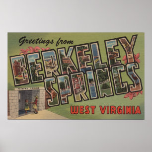 Affiche Berkeley Springs, la Virginie Occidentale