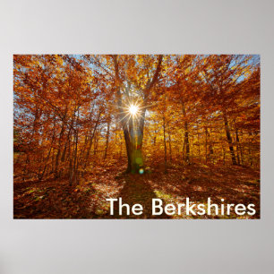 Affiche Berkshires Sunset Vibrant Fall Foliing, Western MA