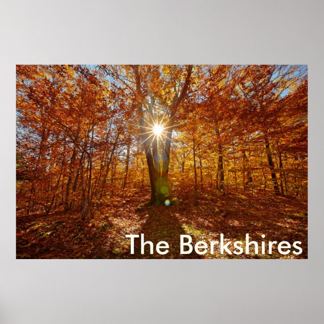 Affiche Berkshires Sunset Vibrant Fall Foliing, Western MA (Devant)