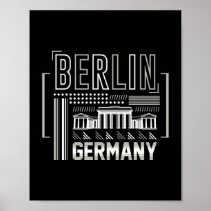 Affiche Berlin Allemagne Architecture Moderne Graphique