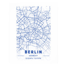 Berlin Allemagne City Plan bleu