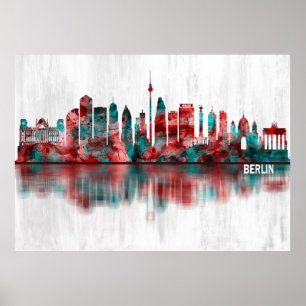 Affiche Berlin Allemagne Skyline