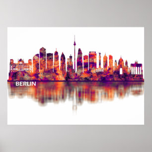 Affiche Berlin Allemagne Skyline