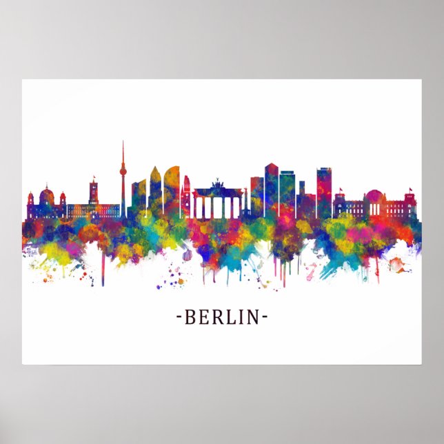 Affiche Berlin Allemagne Skyline (Devant)