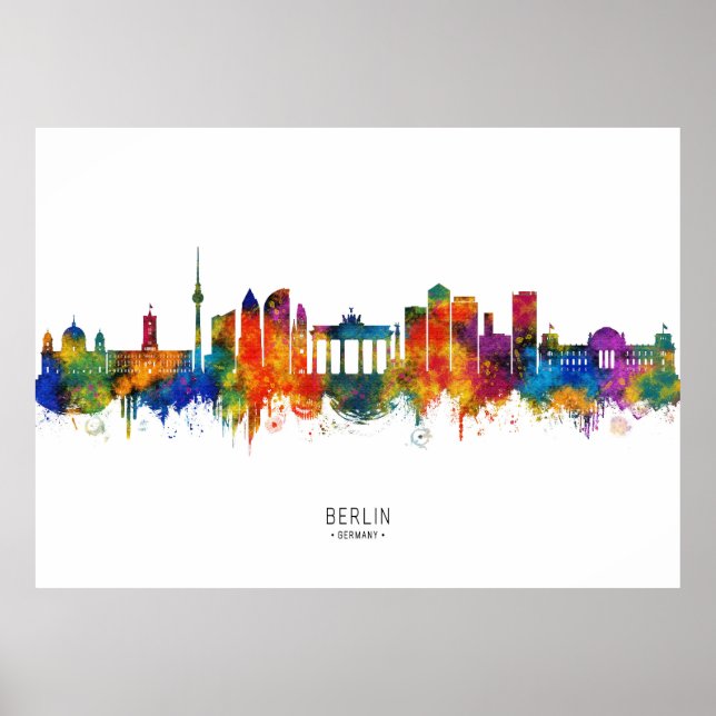 Affiche Berlin Allemagne Toits (Devant)