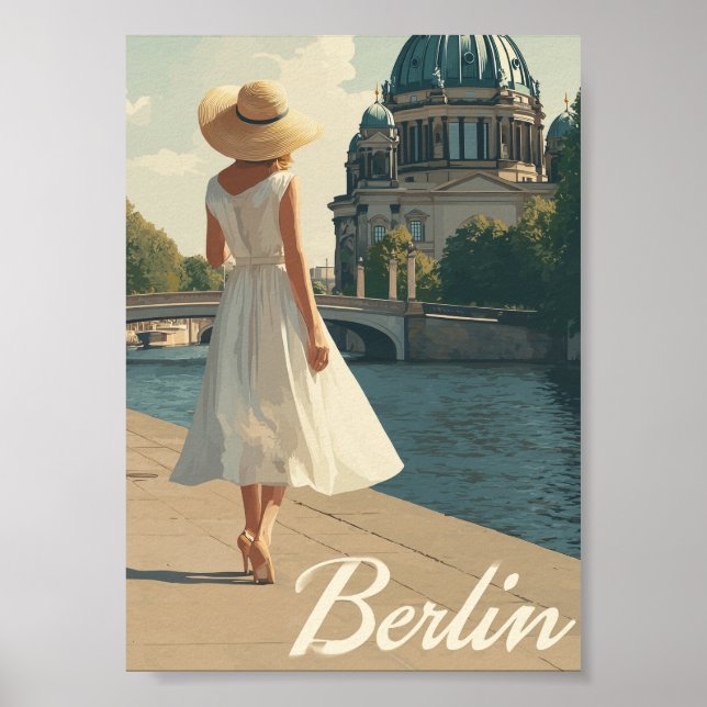 Affiche Berlin années 50 vintage  (Devant)