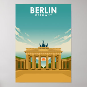 Affiche Berlin Germany Travel Illustration