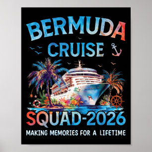Affiche Bermuda Cruise Squad 2026 Vacances en famille