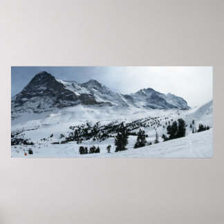 Affiche Berner Oberland en hiver