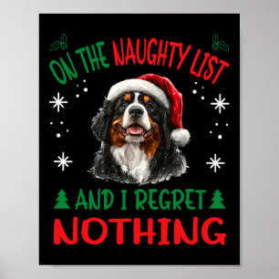 Affiche Bernese Mountain Christmas Chien race Designs Uni-