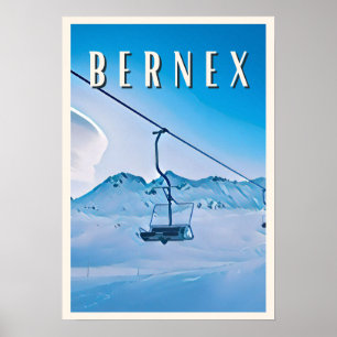 Affiche Bernex Station de ski
