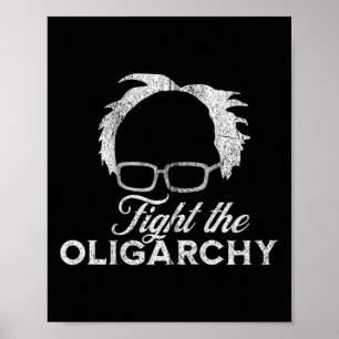 Affiche Bernie Aoc 2028 Lutte contre l'oligarchie Bernie S