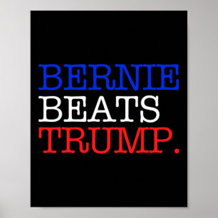 Affiche Bernie Bats Trump Point Final Sanders
