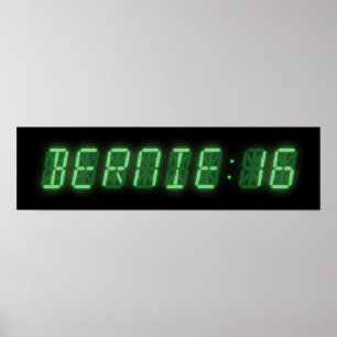Affiche Bernie Sanders Digital Readout