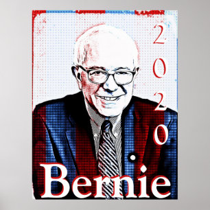 Affiche Bernie Sanders Élection présidentielle 2020