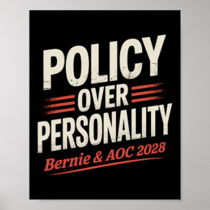 Affiche Bernie Sanders Et Aoc 2028 Pour La Campagne Du Pré