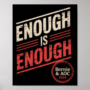 Affiche Bernie Sanders Et Aoc 2028 Pour La Campagne Du Pré