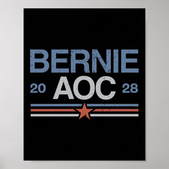 Affiche Bernie Sanders Et Aoc Long Sleeve (Devant)