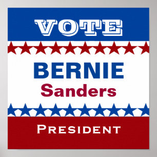 Affiche Bernie Sanders for President
