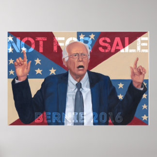Affiche Bernie Sanders "Pas à vendre"