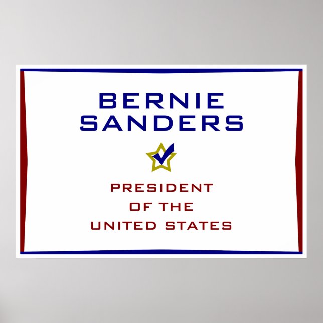 Affiche Bernie Sanders Président USA V2 (Devant)