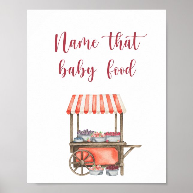 Affiche Berries - name that baby food (Devant)