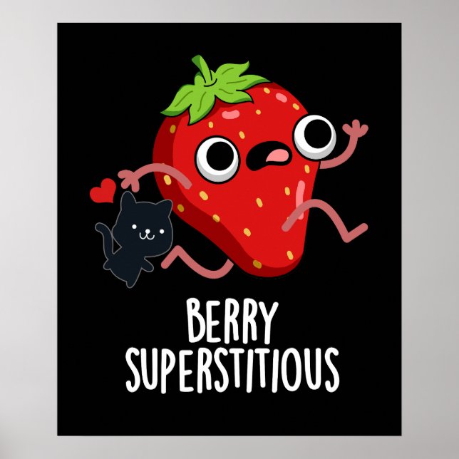 Affiche Berry Superstitieux Fruit Pun Dark BG (Devant)