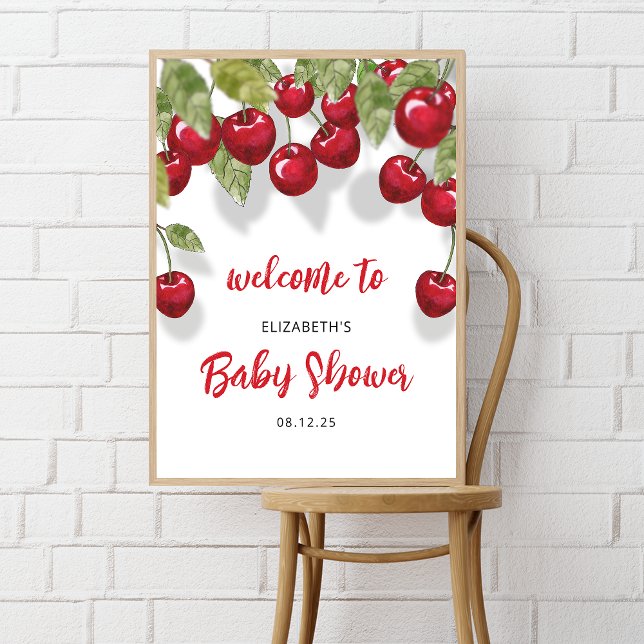 Affiche Berry Sweet Baby shower Welcome Foam Board (Créateur téléchargé)