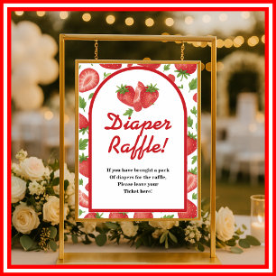 Affiche Berry Sweet Panneau de tirage au sort de couches