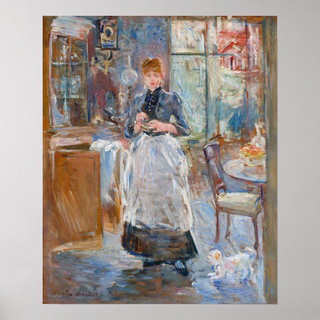 Affiche Berthe Morisot - Dans la salle à manger (Devant)