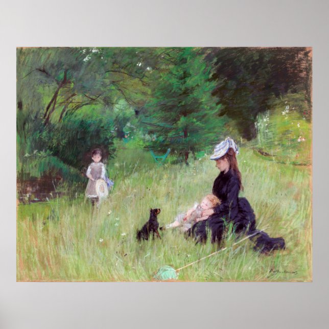 Affiche Berthe Morisot - Dans un parc (Devant)