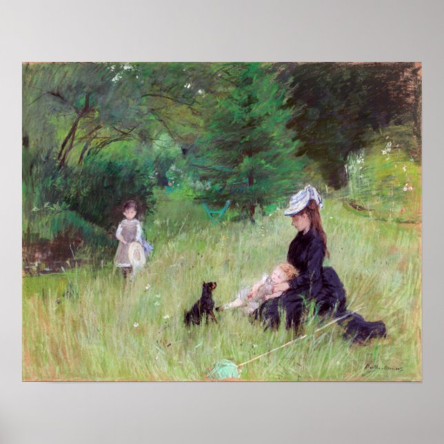 Affiche Berthe Morisot - Dans un parc (Devant)