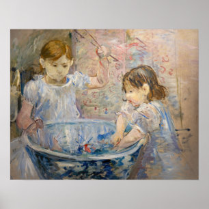 Affiche Berthe Morisot - Enfants à la vasque