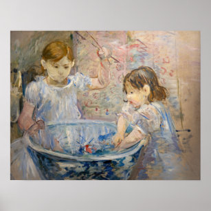 Affiche Berthe Morisot - Enfants dans le bassin