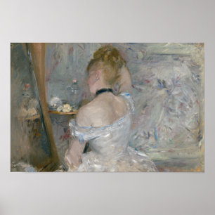 Affiche Berthe Morisot - Femme à sa Toilette