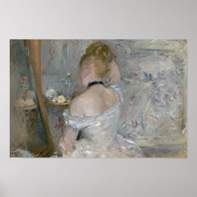 Affiche Berthe Morisot - Femme à sa Toilette (Devant)