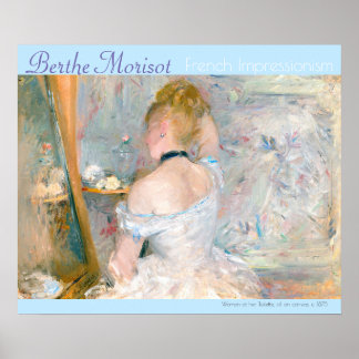 Affiche Berthe Morisot Française Impressionnisme Toilette 