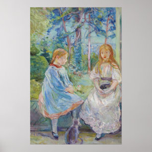 Affiche Berthe Morisot - Jeunes filles à la fenêtre