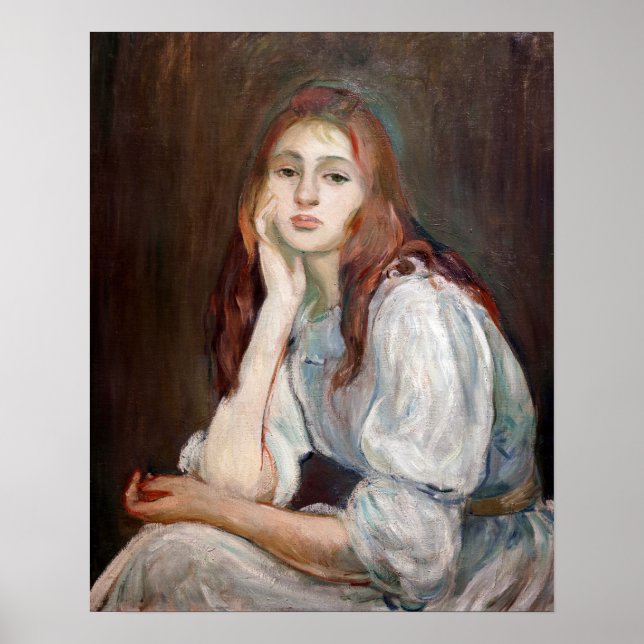 Affiche Berthe Morisot - Julie Daydreaming (Devant)