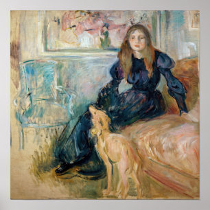 Affiche Berthe Morisot - Julie et son lévrier Laerte
