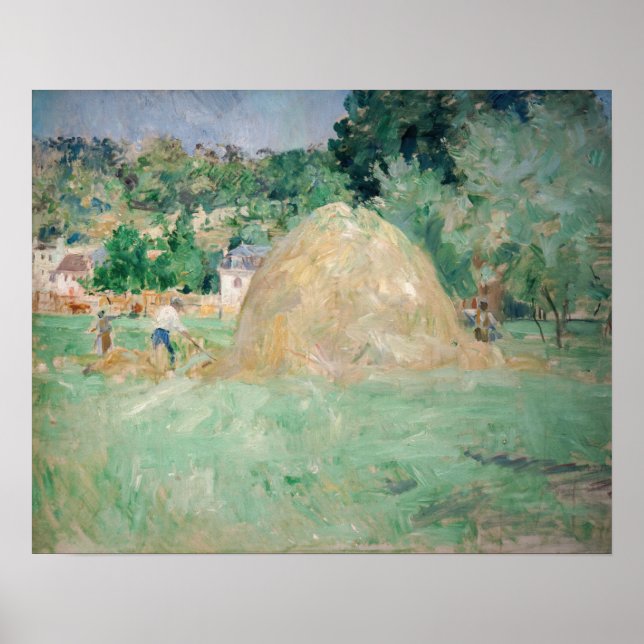 Affiche Berthe Morisot - Meules de foin à Bougival (Devant)