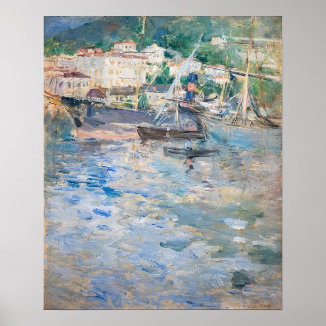 Affiche Berthe Morisot - Port de Nice (Devant)