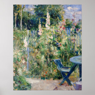 Affiche Berthe Morisot - Roses Trémières