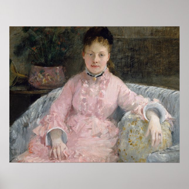 Affiche Berthe Morisot - The Pink Dress (Devant)