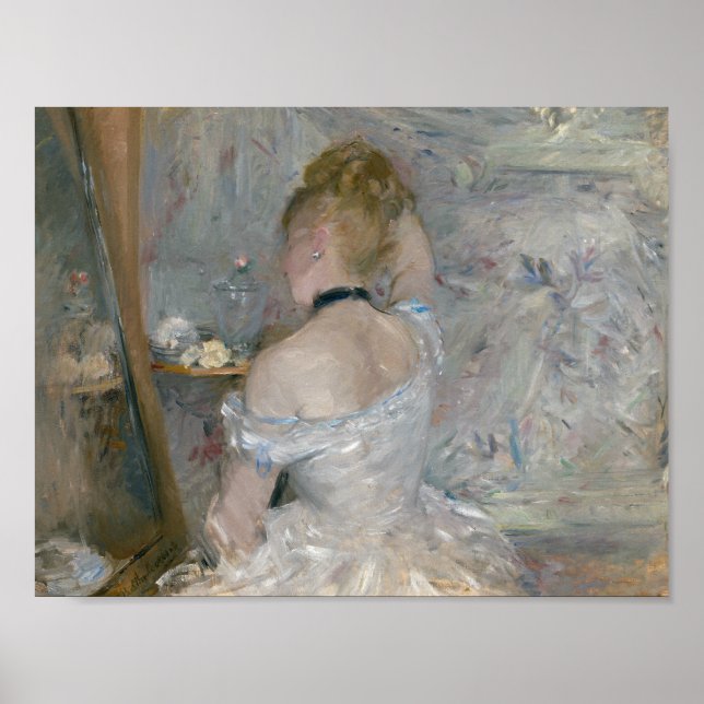Affiche Berthe Morisot - Woman at Her Toilette (Devant)