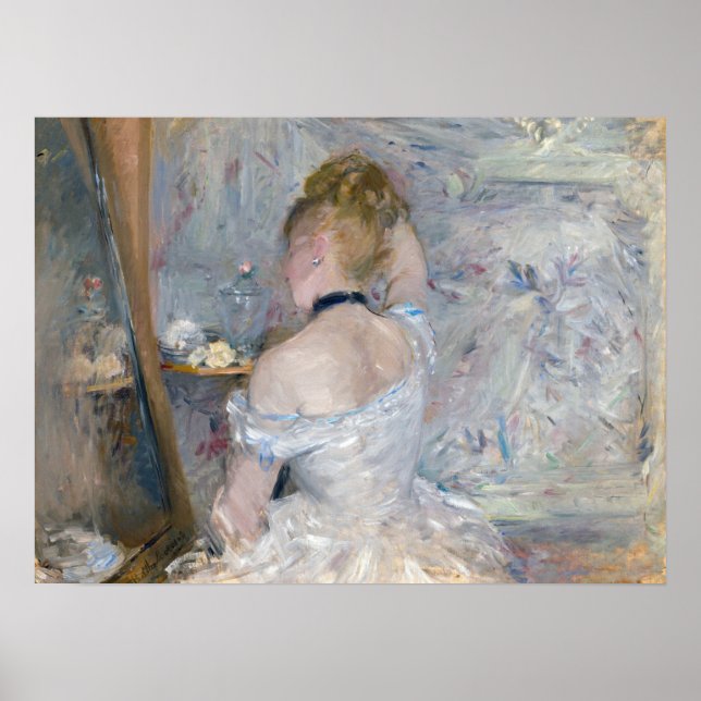 Affiche Berthe Morisot - Woman at Her Toilette (Devant)